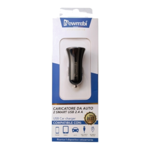 CARICATORE AUTO DOPPIO 2.4A