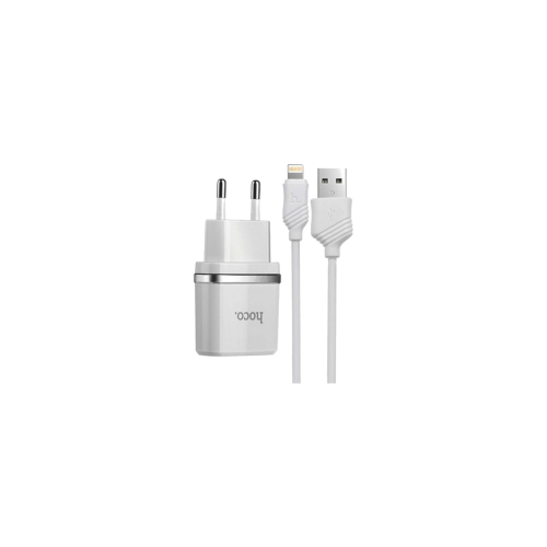 Caricatore 2 USB 2.4A + Cavo Lightning