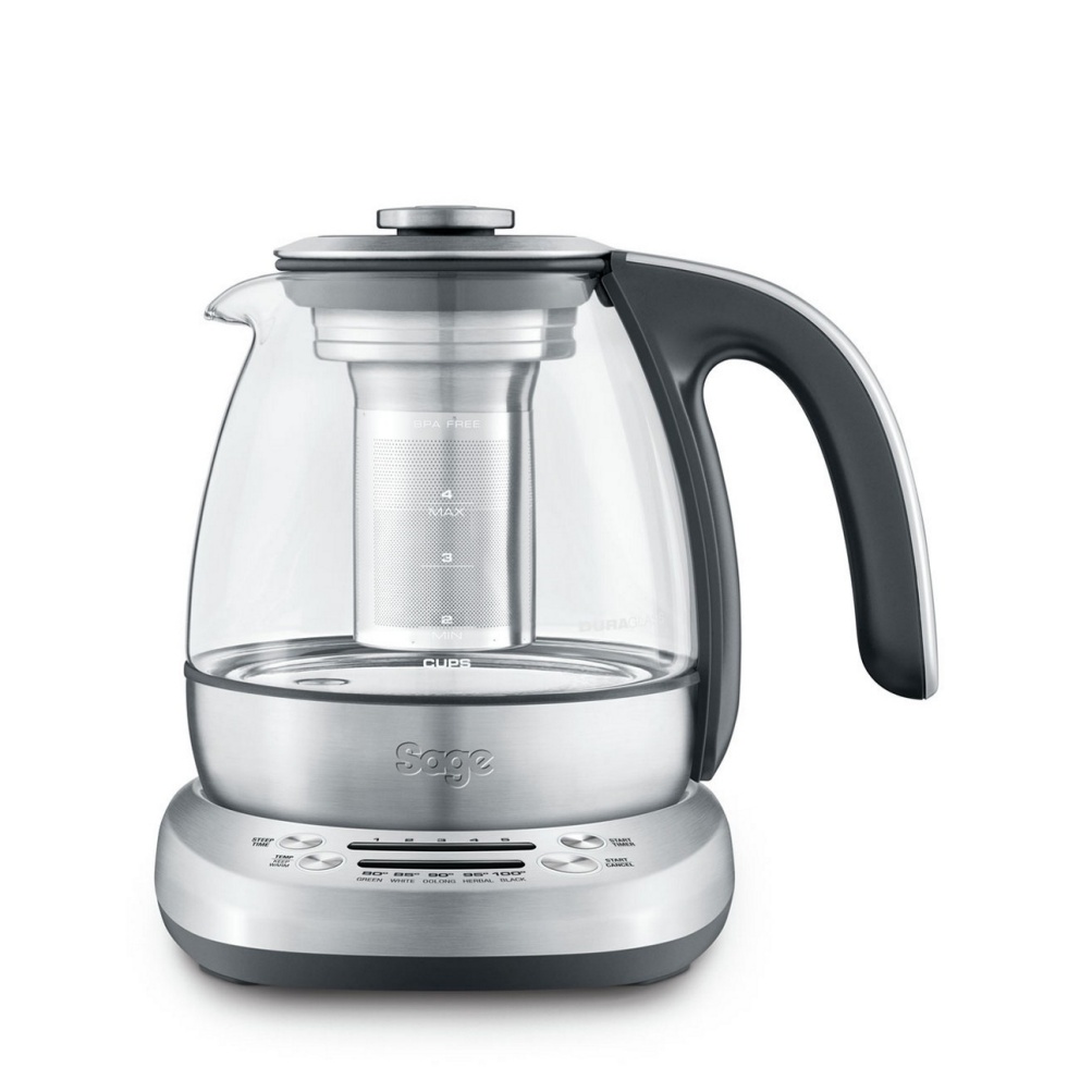 The Smart Tea Infuser Compact Glass and Stainless S.