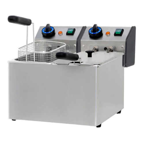 Friggitrice elettrica doppia vasca FE4+4 - 100191