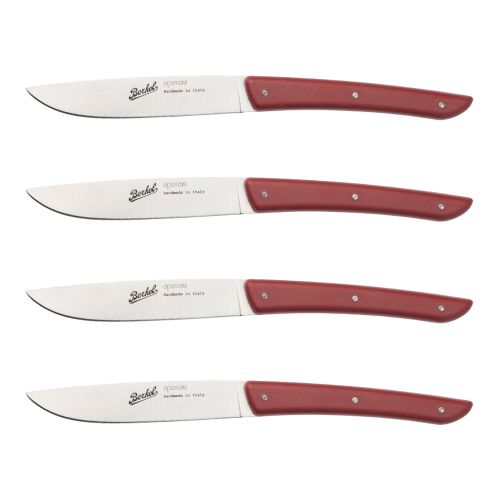 Set 4 coltelli manico rosso KCO4SW11SMRBL