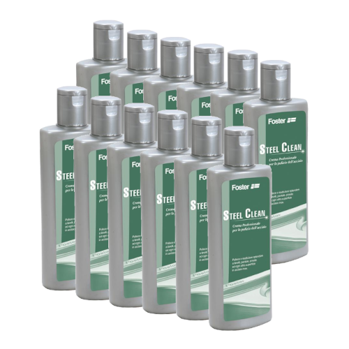 Set 12 Flaconi  crema 250 ml Steel Clean 8331012
