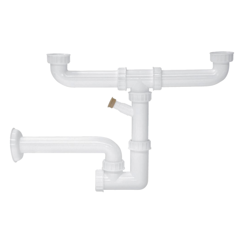 Sifone a 2 vie con attacco lavastoviglie 8415000