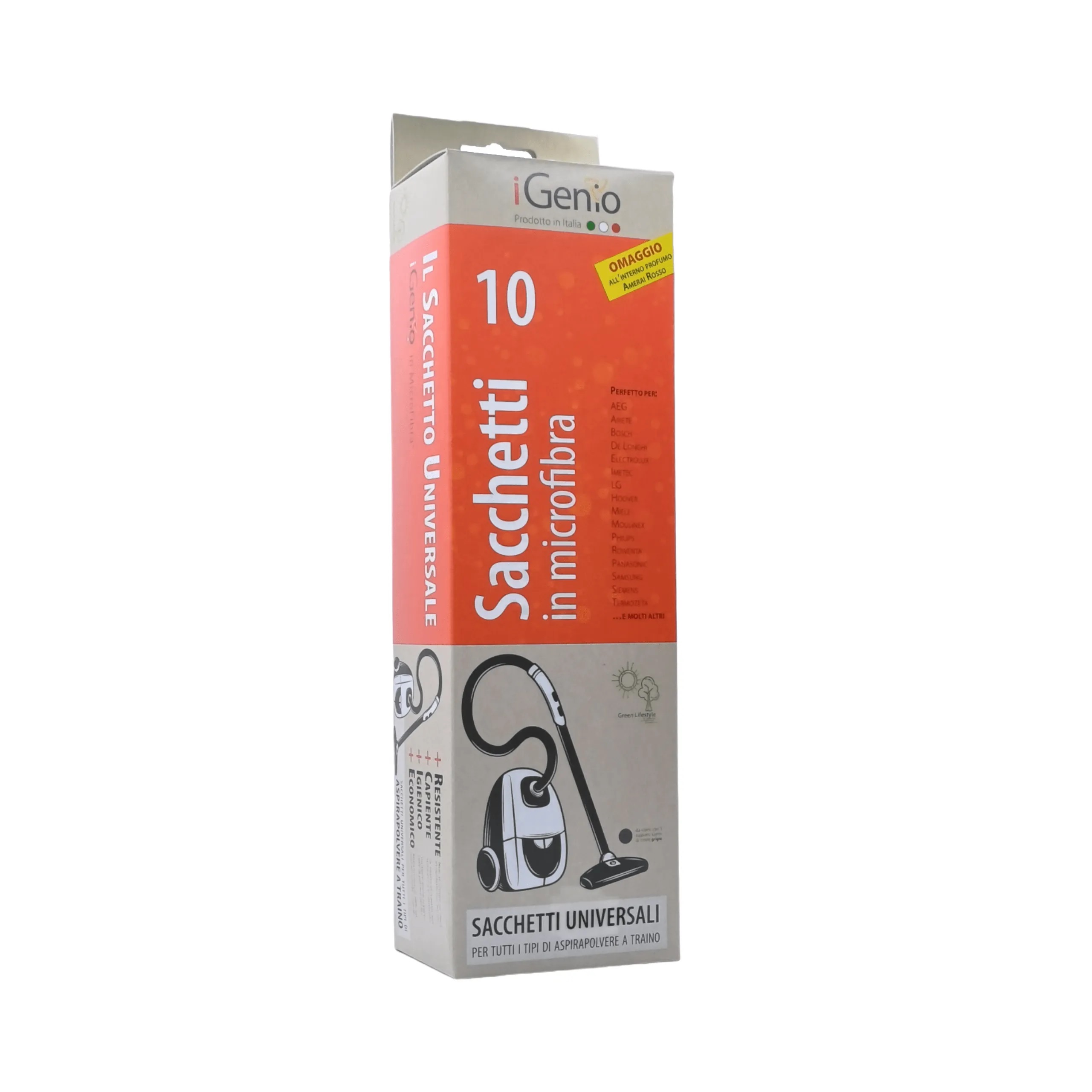 SACCHETTI  I-GENIO UNIVERSALI MICROFIBRA - TRAINO 10 PZ.