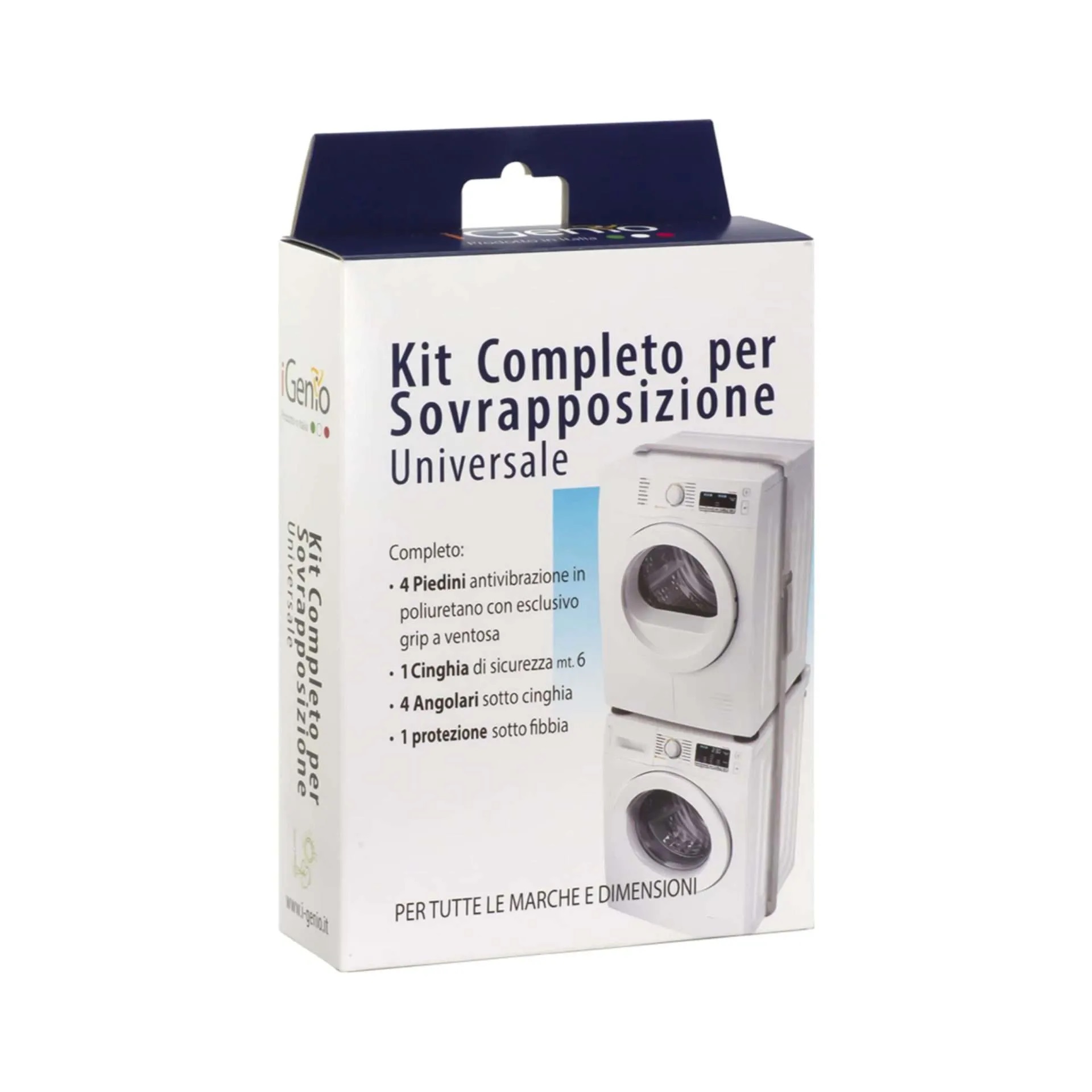 KIT COMPLETO PER SOVRAPPOSIZIONE UNIVIVERSALE ASCIUG./LAV.