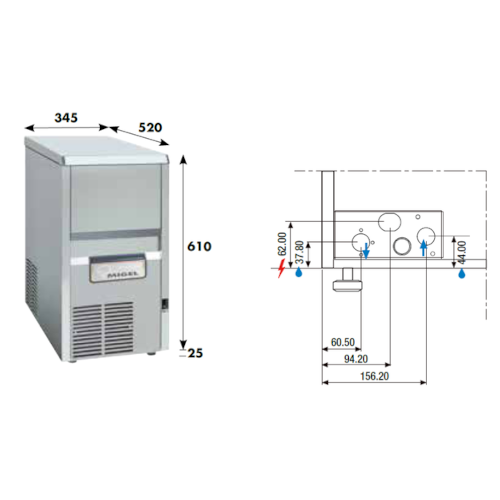 Produttore Ghiaccio 3F0035A KF45