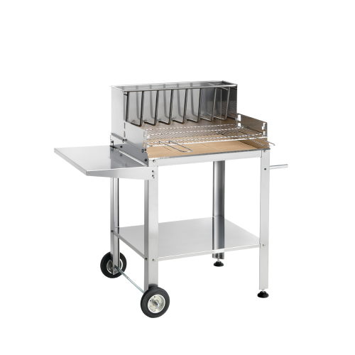 Barbecue in acciaio inox per legna e carbone
