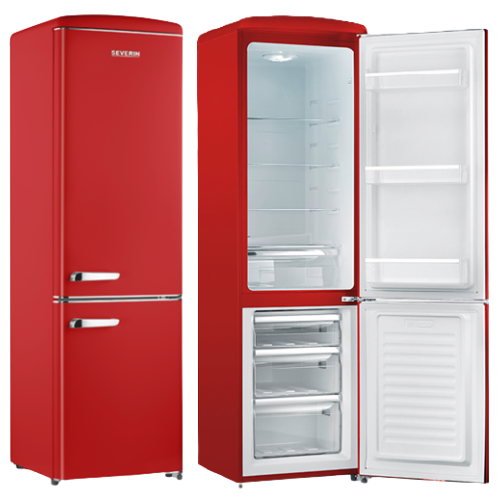 Frigorifero combinato Severin Retro' RKG 8917 Rosso