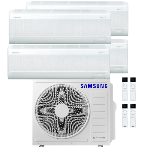 Clima Quadri Split AJ080TXJ4KG/EU WF Av S2  2 x AR70F09C1AWNEU+ 2 x AR70F12C1AWNEU