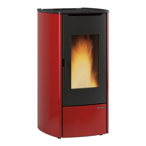 Termostufa a pellet ventilata MARINA IDRO H11 Bordeaux - 1292801