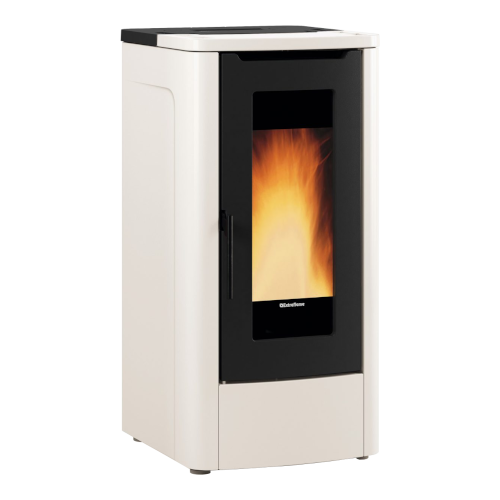 Stufa a pellet canalizzata TEOREMA PLUS 5.0 EVO Avorio - 1295251