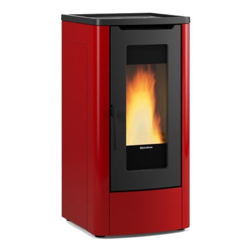 Stufa a pellet ventilata Dahiana 5.0 EVO Bordeaux - 1295100
