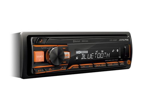 Alpine UTE-200BT Ricevitore multimediale per auto Nero Bluetooth Nero