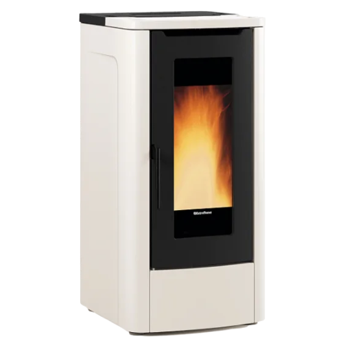 Stufa a pellet canalizzata TEOREMA PLUS AD Avorio - 001295751